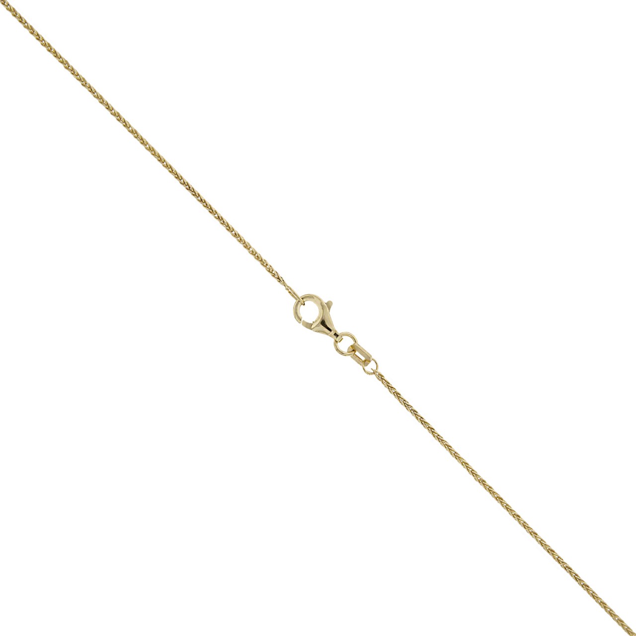 Collier 333 -Gelbgold Zopfkette 1mm