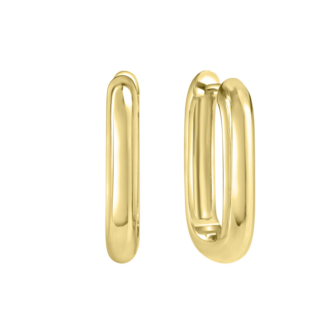 Klappcreolen 925- Sterling Silber vergoldet 4mm