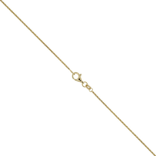 Collier 333 -Gelbgold Zopfkette 1mm