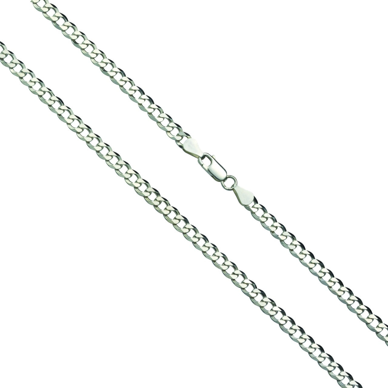 Cadena Cadena de plata de ley 925 rodiada