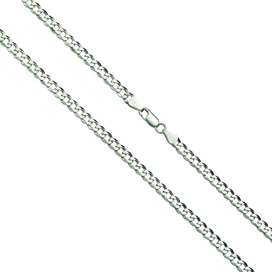 Cadena Cadena de plata de ley 925 rodiada