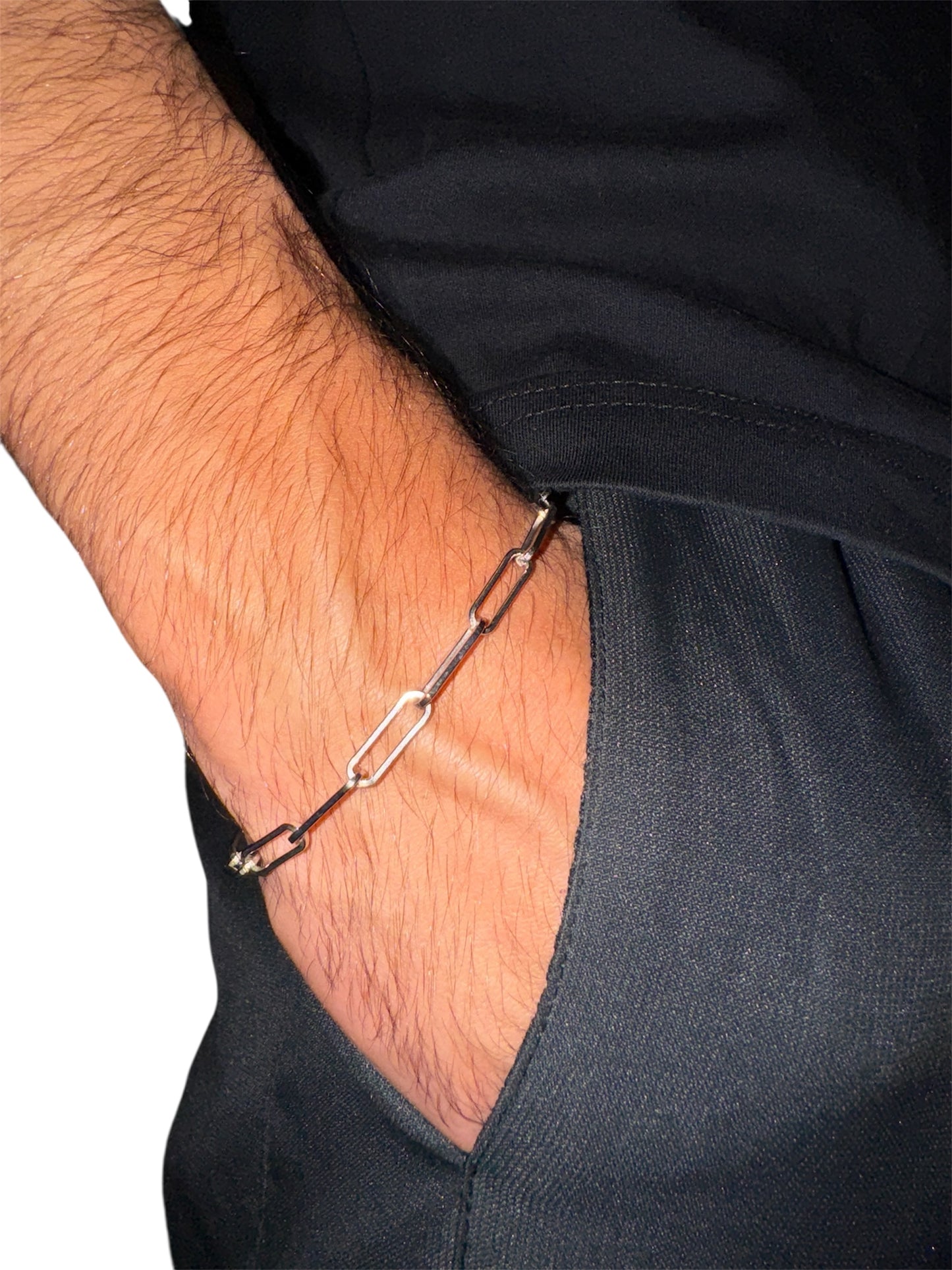 Armband 925- Sterling Silber  Gliederarmband glanz rhodiniert