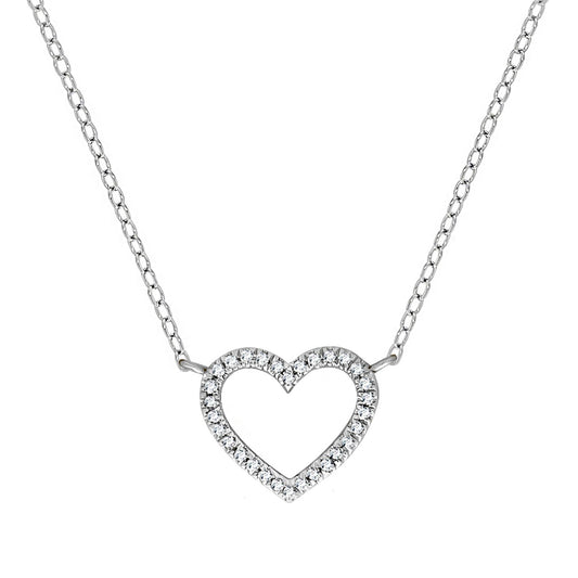 Necklace 375 white gold 9.5mm