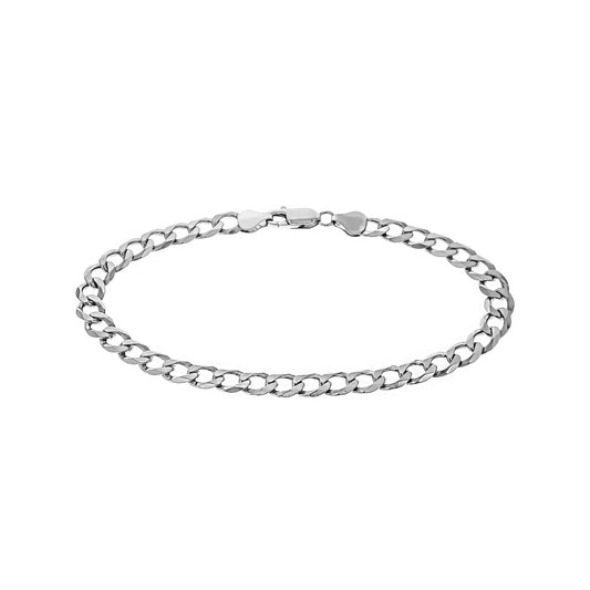 Pulsera pulsera de plata de ley 925 eslabón cubano