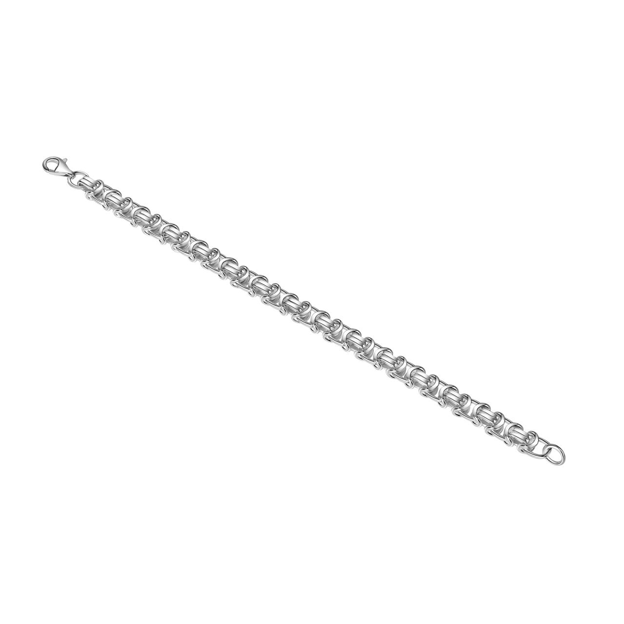 Pulsera Plata de Ley 925 pulsera etrusca blanca