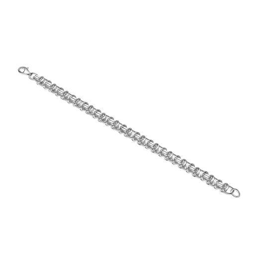 Pulsera Plata de Ley 925 pulsera etrusca blanca