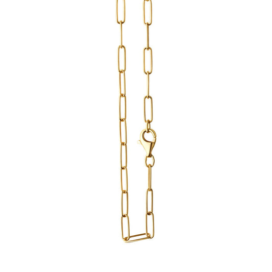 Collier 925- Sterling Silber vergoldet Gliederkette glanz 3,5mm