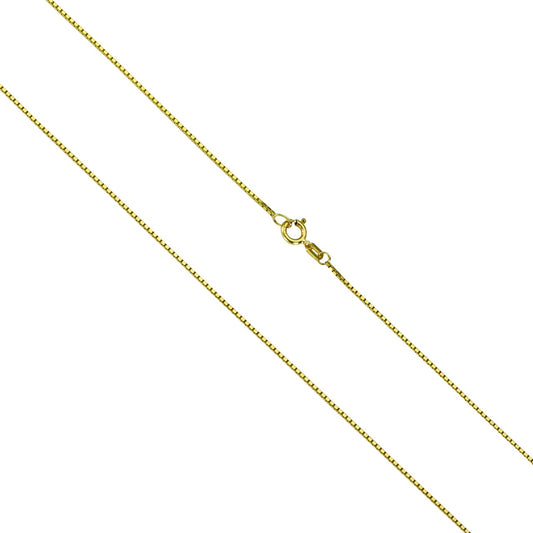 Necklace 333- gold Venezia chain diamond 1mm