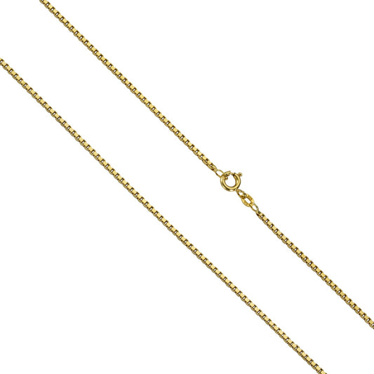 Necklace 333- Gold Venezia chain 8-edged 1.5mm