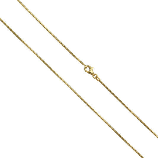 Necklace 333- gold snake chain 1.2mm