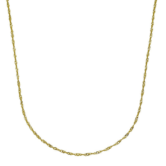 Necklace 585 gold Singapore chain 2mm